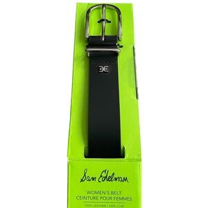 Sam Edelman Black Leather Women's Belt